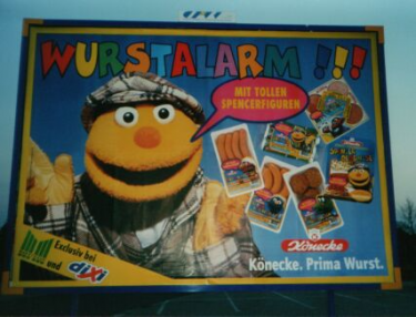 Werbung für die Spencer-Produkte von Könecke, 1999.
