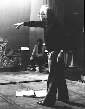 Podehl am Set von "Lemmi und die Schmöker", 1982.