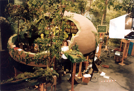 Lorenz Claussen im Pilzhaus, 1993.